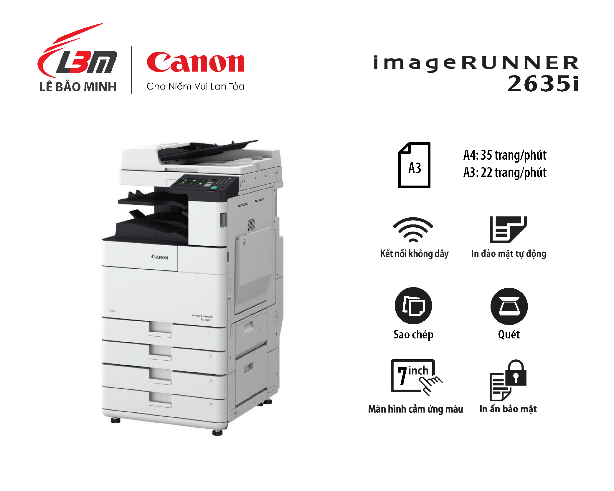 Máy photocopy Canon iR 2635i