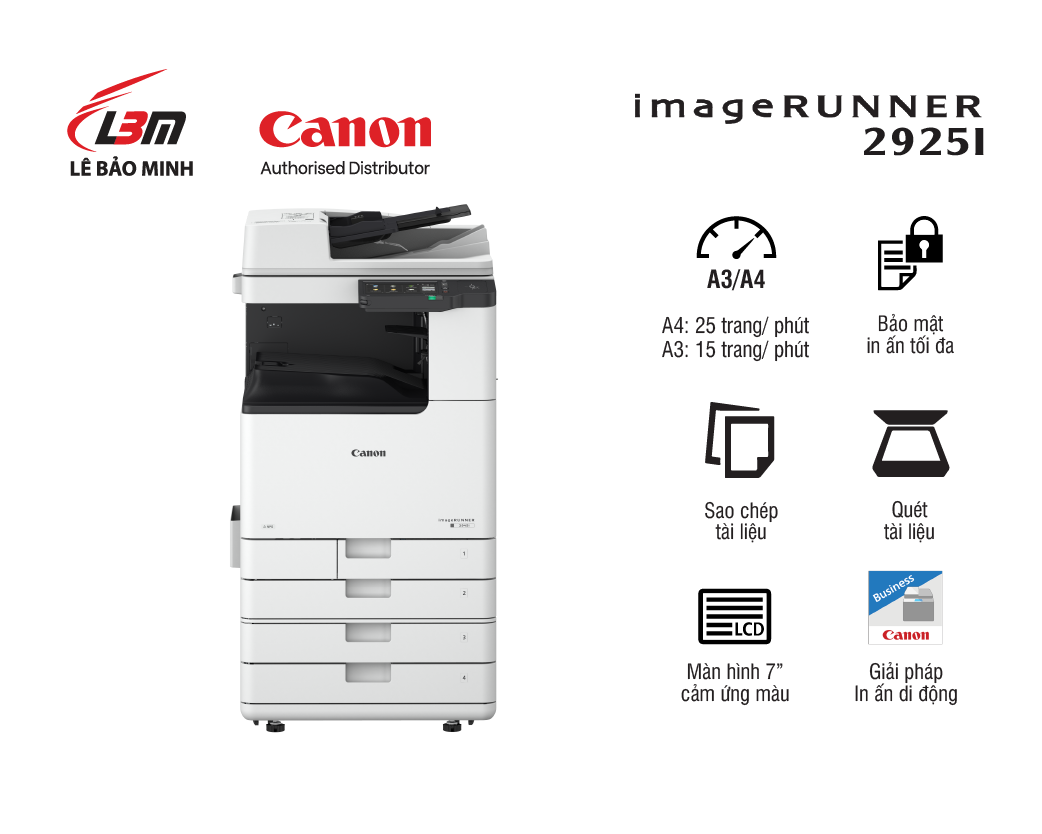 iR2925i Máy photocopy Canon mới chính hãng